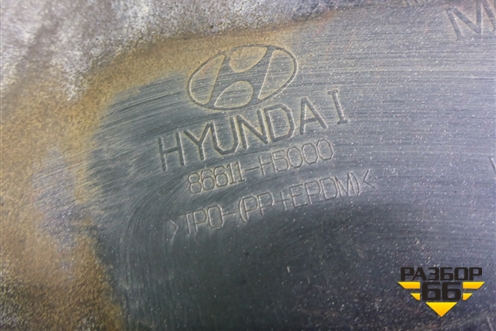 Бампер задний (до 2020г под парктроник) (86611H5000) для Hyundai Solaris с 2017г (Солярис)