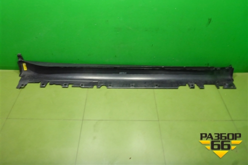 Накладка на порог наружная левая (новая) (51777319853) для BMW X6 F16 с 2014г (Х6 Ф16)