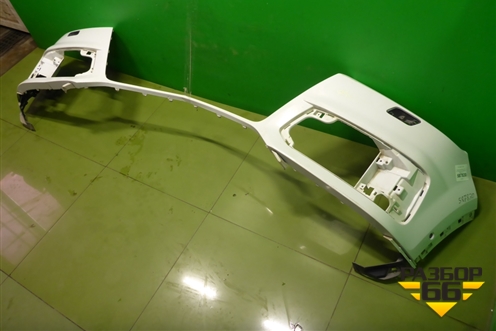 Бампер передний (до 2019г под парктроник и омыватели) (4M0807437L) для Audi Q7 c 2015г (Ку 7)