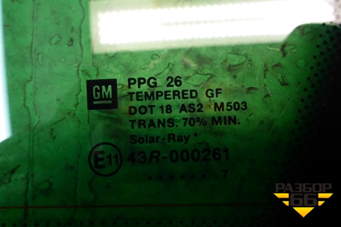 Стекло глухое правое заднее для Opel Meriva с 2003-2010г (Мерива)