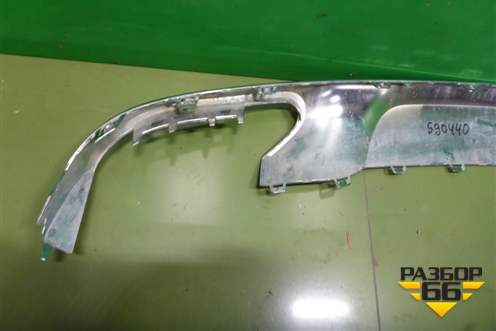 Накладка заднего бампера (на юбку) (A2928840200) для Mercedes Benz GLE-Klass (купе) C292 с 2015г (ГЛЕ)