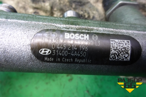 Рейка топливная рампа (2.5л D4CB) (314004A450) для Hyundai Grand Starex с 2007-2021г (Гранд Старекс)