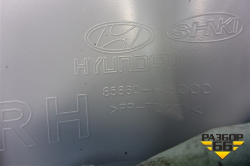 Обшивка стойки задняя верхняя правая (85860H5000) для Hyundai Solaris с 2017г (Солярис)