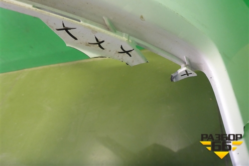 Бампер передний (под омыватели) (4K0807437A) для Audi A6 (C8) с 2018г (А6)