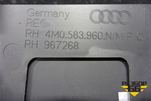 Накладка двери передней правой (после 2019г) (4M0583960N) для Audi Q7 c 2015г (Ку 7)