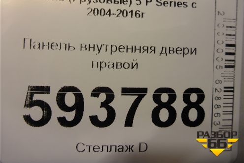 Панель внутренняя двери правой для Scania 5 P Series с 2004-2016г