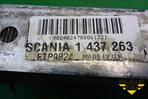 Радиатор отопителя  (1437263) для Scania 5 P Series с 2004-2016г