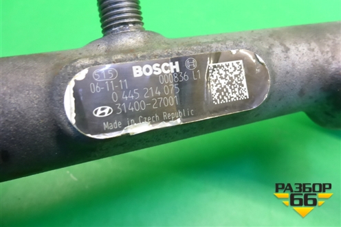 Рейка топливная рампа  (2.0л D4EA) (3140027001) для Hyundai Santa Fe с 2000-2012г (Classic) (Санта Фе)