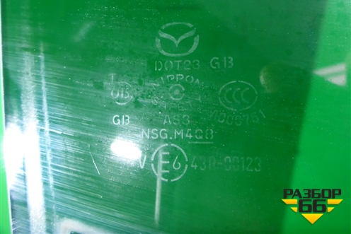 Стекло двери задней правой для Mazda CX 7 с 2006-2012г (СХ7)
