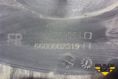 Накладка двери передней правой (6600059964) для Geely Tugella с 2019г (Тугелла)