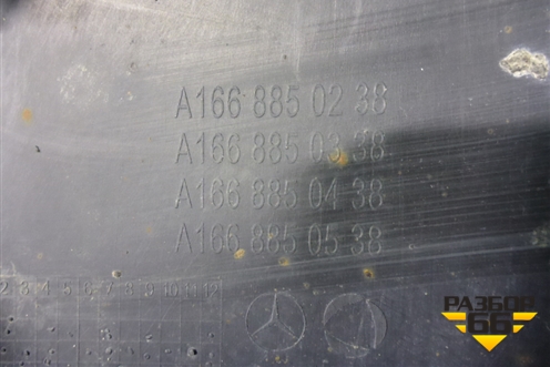 Юбка переднего бампера (A1668850238) для Mercedes Benz GLE-Klass W166 с 2015г (ГЛЕ)