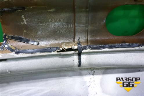 Бампер задний (9649690177) для Peugeot 207 с 2006-2015г