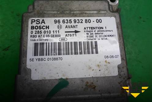 Блок управления AIR BAG (9663593280) для Peugeot 207 с 2006-2015г