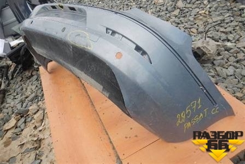 Бампер задний (с юбкой до 2012г под парктроник) для Volkswagen Passat-CC с 2008г (Пассат ЦЦ)