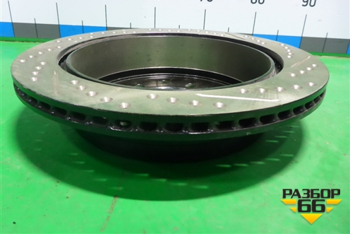 Диск тормозной задний вентилируемый (правый новый CENTRIC PARTS) (12744175R) для Lexus GX-460 с 2009г (ГХ)