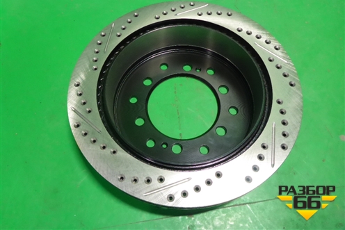 Диск тормозной задний вентилируемый (левый новый CENTRIC PARTS) (12744175L) для Lexus GX-460 с 2009г (ГХ)