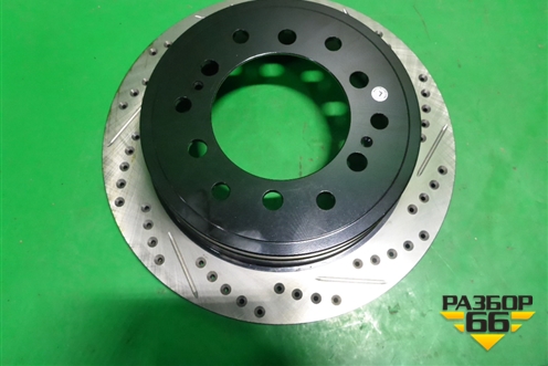 Диск тормозной задний вентилируемый (левый новый CENTRIC PARTS) (12744175L) для Lexus GX-460 с 2009г (ГХ)