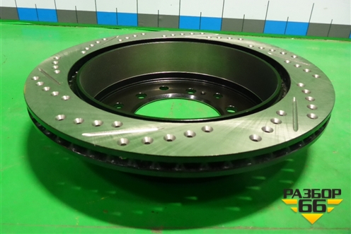 Диск тормозной задний вентилируемый (левый новый CENTRIC PARTS) (12744175L) для Lexus GX-460 с 2009г (ГХ)