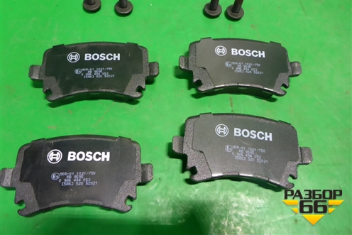 Колодки тормозные задние (0986494053) для Audi A3 (8PA) 2003-2013г Sportback (А3)