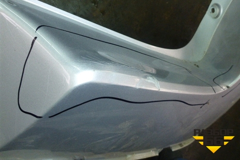 Бампер задний для Volkswagen Tiguan с 2011-2016г (Тигуан)