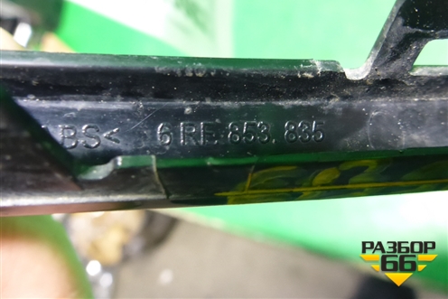 Накладка заднего бампера (после 2015г) (6RF853835) для Volkswagen Polo (седан) с 2010г (Поло)