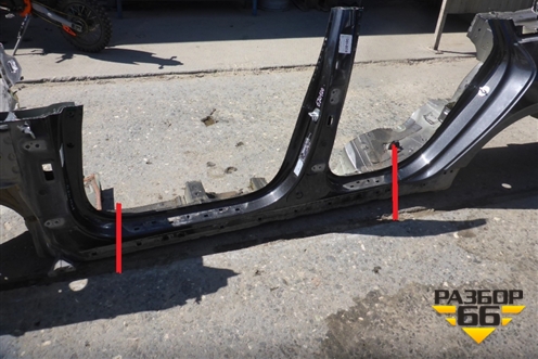 Порог со стойкой левый для Kia K5 с 2020г (К5)