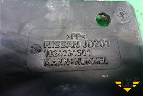 Воздухозаборник воздушного фильтра (16554JD00B) для Nissan Qashqai (J10E) с 2006-2013г (Кашкай)