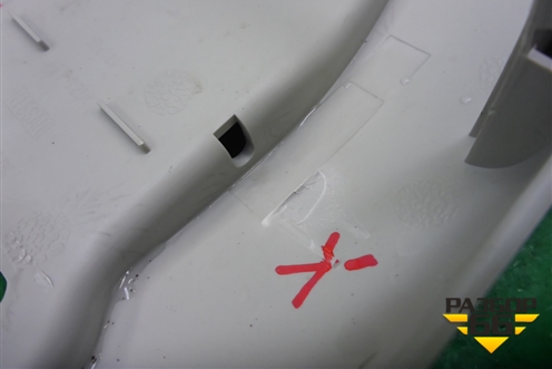 Накладка внутренняя (на потолок на ремень безопасности) (87834JD10C) для Nissan Qashqai (J10E) с 2006-2013г (Кашкай)