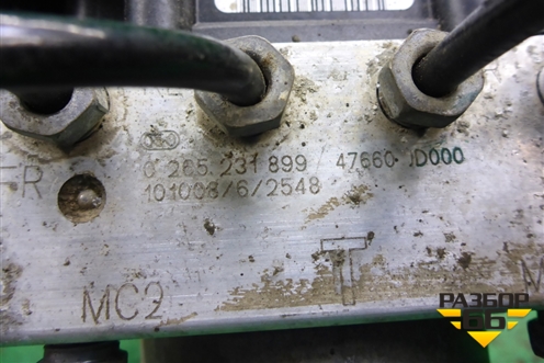 Блок ABS (47660JD000) для Nissan Qashqai (J10E) с 2006-2013г (Кашкай)