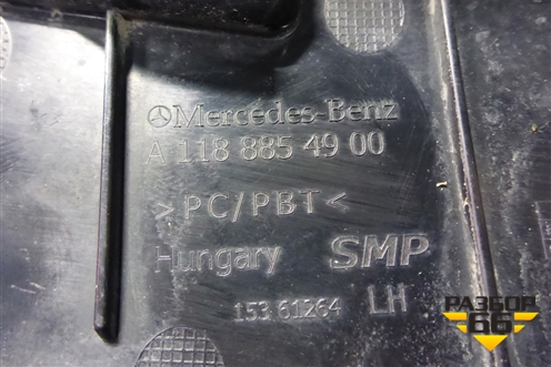 Кронштейн переднего бампера левый (A1188854900) для Mercedes Benz CLA C118 с 2019г (ЦЛА)