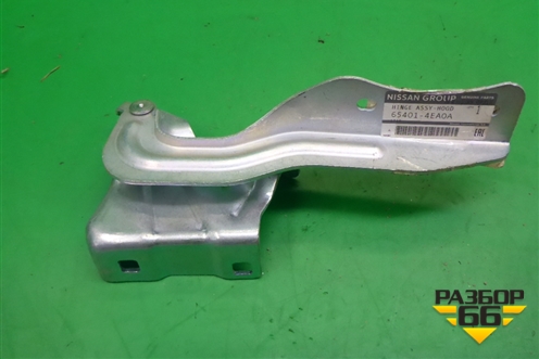 Петля капота левая (новая) (654014EA0A) для Nissan Qashqai (J11E) с 2013г (Кашкай)