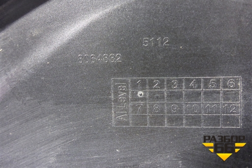 Накладка заднего бампера (М-Пакет под парктроник) (51128064832) для BMW X3 G01 с 2017г (Х3 Г01)