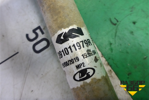 Привод передний левый (1.6л H4M АКПП шлиц внутр-25, наруж-23) (391011979R) для VAZ XRAY с 2016г (Хрэй)