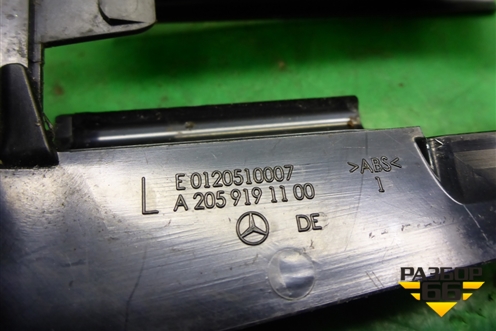 Накладка внутренняя (на салазку сиденья) (A2059191100) для Mercedes Benz C-Klass W205 с 2014г (Ц)