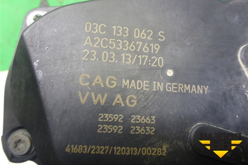 Заслонка дроссельная электрическая (1.4л CAX) (03C133062S) для Skoda Yeti с 2009г (Етти)