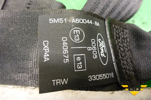 Ремень безопасности задний центральный (5M51A60044BA) для Ford Focus 2 с 2008-2011г (Фокус)
