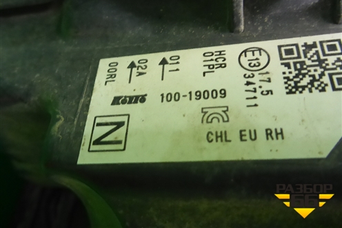 Фара правая (после 2019г галоген) (26010HV00B) для Nissan Qashqai (J11E) с 2013г (Кашкай)