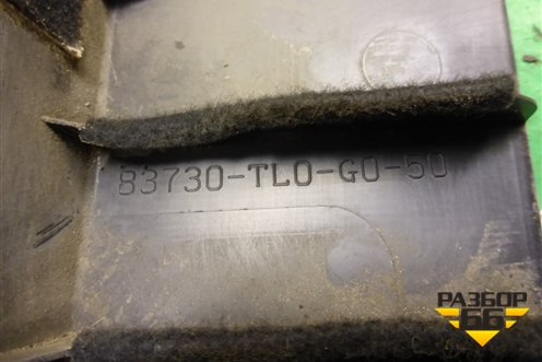 Накладка двери задней правой (на каркас) (83730TL0G050) для Honda Accord(CU-CW) с 2008-2013г (Аккорд)