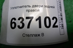 Уплотнитель двери задней правой для Ford Focus 2 с 2008-2011г (Фокус)