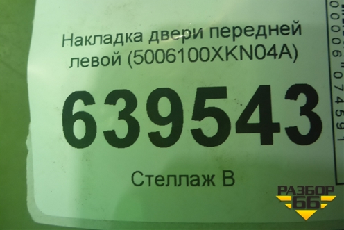 Накладка двери передней левой (5006100XKN04A) для Haval Dargo с 2022г (Дарго)