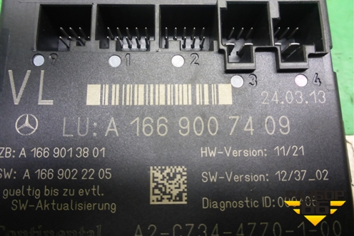 Блок комфорта (двери передней левой) (A1669007409) для Mercedes Benz ML-Klass W166 c 2011г (МЛ)