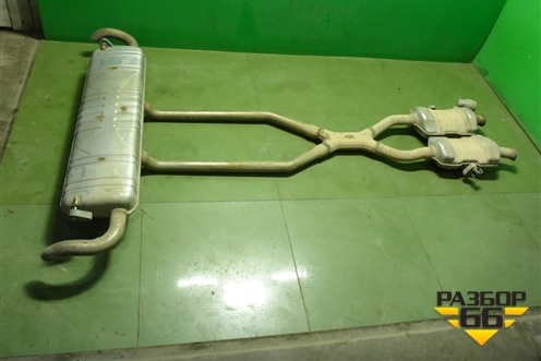 Глушитель (3.5л M276.955) (A1664907801) для Mercedes Benz ML-Klass W166 c 2011г (МЛ)