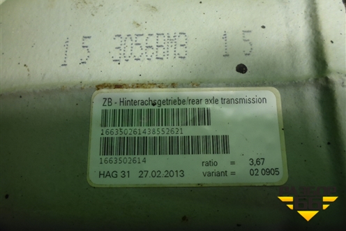 Редуктор заднего моста (A1663510605) для Mercedes Benz ML-Klass W166 c 2011г (МЛ)