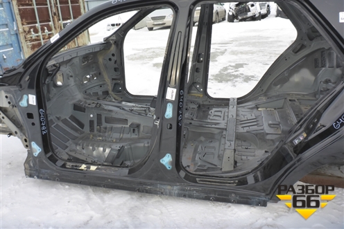 Порог со стойкой левый для Mercedes Benz ML-Klass W166 c 2011г (МЛ)