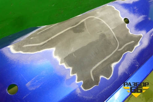 Бампер задний (под парктроник) (95227618) для Chevrolet Aveo (Т300) с 2011г (Авео Т300)