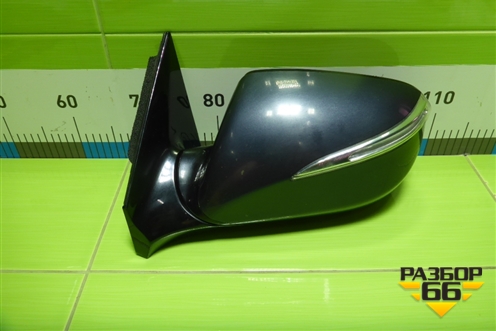 Зеркало левое электрическое (10 контактов) (876102W021) для Hyundai Santa Fe с 2012-2018г (Санта Фе)