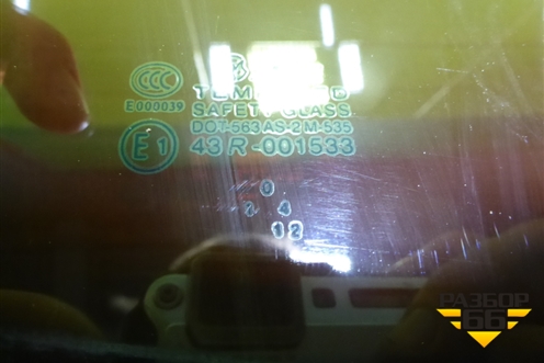 Стекло двери задней правой для Hyundai Aсcent с 2000г (Акцент)