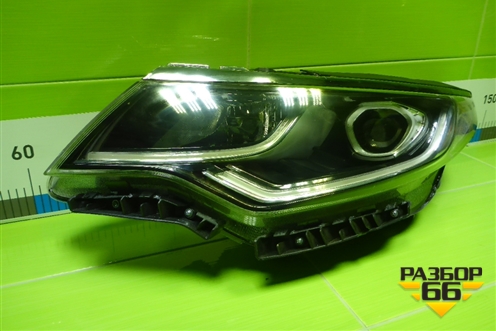 Фара левая (после 2018г галоген с ДХО) (92101D4520) для Kia Optima с 2015г (Оптима 4)