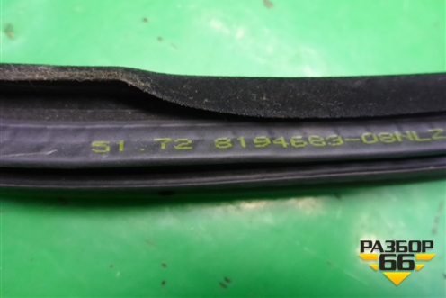 Уплотнитель двери задней правой (51728194683) для BMW 3-серия Е46 с 1998-2005г