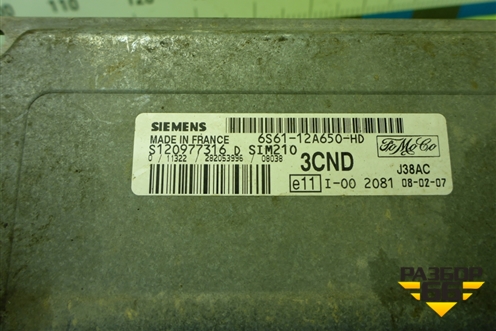 Блок управления двигателем (1.4л FXJA МКПП) (6S6112A650HD) для Ford Fusion с 2002г (Фьюжн)